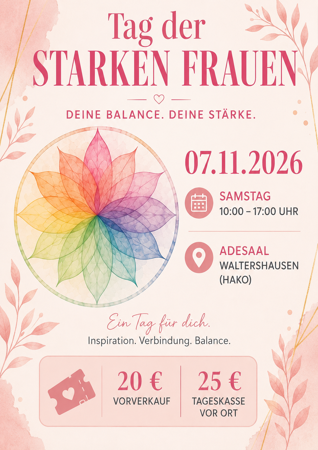 Tag der Starken Frauen Flyer